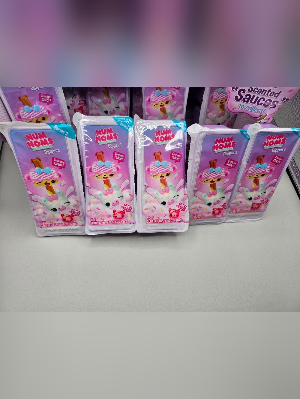Num Noms Dippers NEW Series 2 LOT OF 5 Sealed 2017 Snackables Slime Collectible
